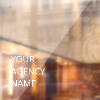 Personalised Business Custom Window Cling