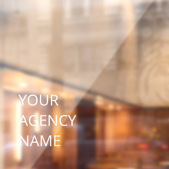 Personalised Business Custom Window Cling (Sheet 2)