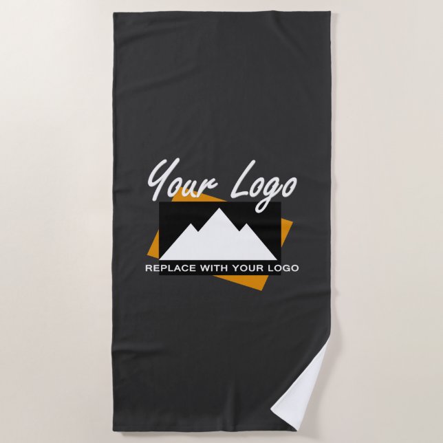 Personalised Business Design Company Professional Beach Towel (Front)