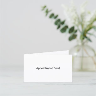 Personalised Business Folded Appointment Card