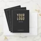 Personalised Business Folders - Business Card Slot