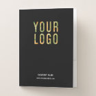 Personalised Business Folders Logo and Card Slot