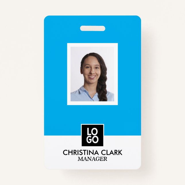 Personalised Business ID Employee Card Custom ID Badge (Front)