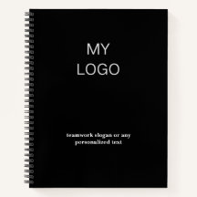 Personalised Business Info Logo Corporate Notebook