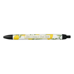 Personalised Business Lemon Print Pen