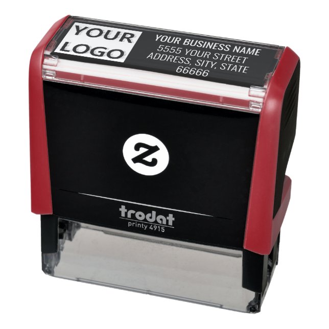 Personalised Business Logo Address Colour Stamp (Product)