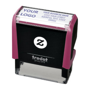 Personalised Business Logo Address Company Classic Self-inking Stamp