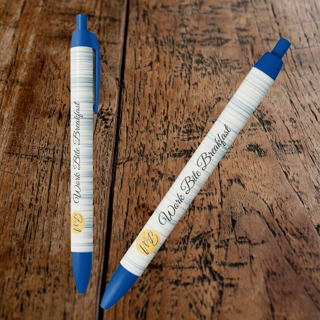 Personalised Business Logo and Name Promotional Blue Ink Pen (Creator Uploaded)