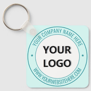 Personalised Business Logo and Text Keychain Gift