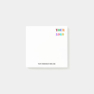 Personalised Business Logo and Text Sticky Notes