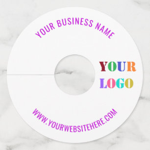 Personalised Business Logo and Text Wine Glass Tag
