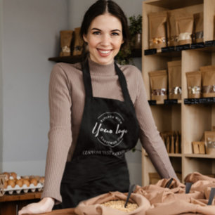 Personalised business logo cafe staff apron