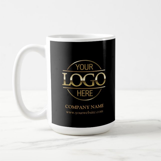 Personalised Business Logo Custom Company Gift Coffee Mug (Left)