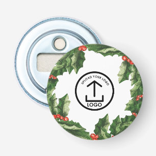 Personalised Business Logo Holly Cherry Corporate Bottle Opener