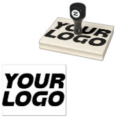 Personalised Business Logo Large Stationery Rubber Stamp (Stamped)