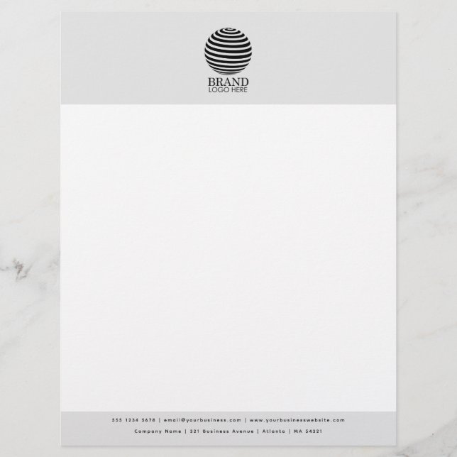 Personalised Business Logo Letterhead Template (Front)