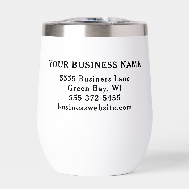 Personalised Business Logo Name Address Website (Front)