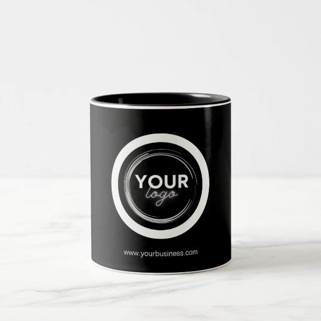 Personalised Business Logo Promotional Two-Tone Coffee Mug (Center)