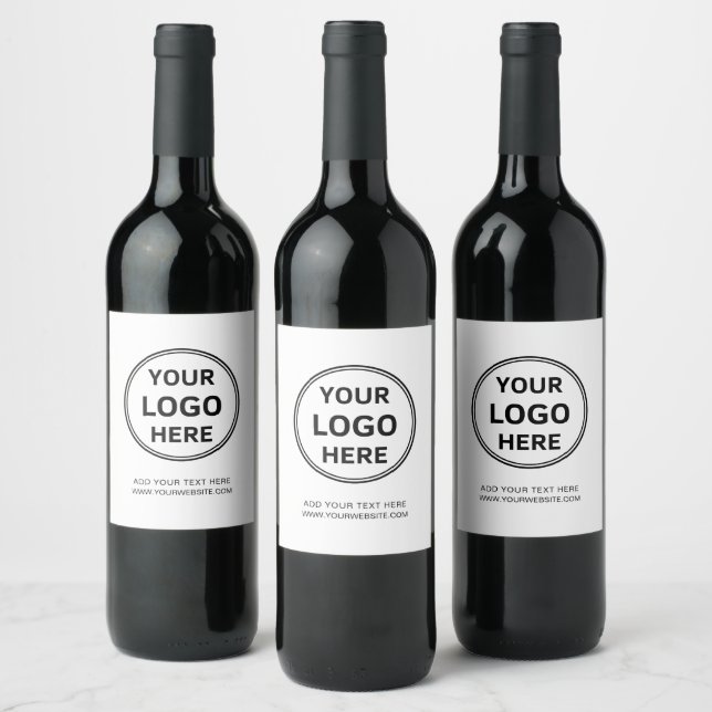 Personalised Business Logo Promotional Wine Label (Bottles)