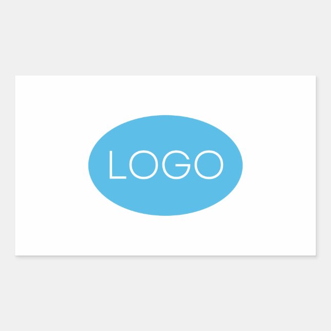 Personalised Business Logo Rectangular Sticker (Front)