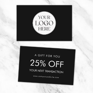 Personalised Business Logo Simple Discount Card
