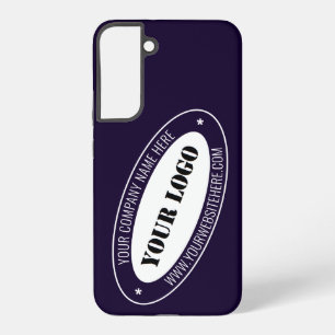 Personalised Business Logo Text Info Custom Colour Samsung Galaxy Case