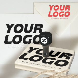 Personalised Business Logo Website Social Media Rubber Stamp