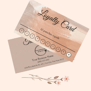 Personalised Business Loyalty Punch Card with Logo