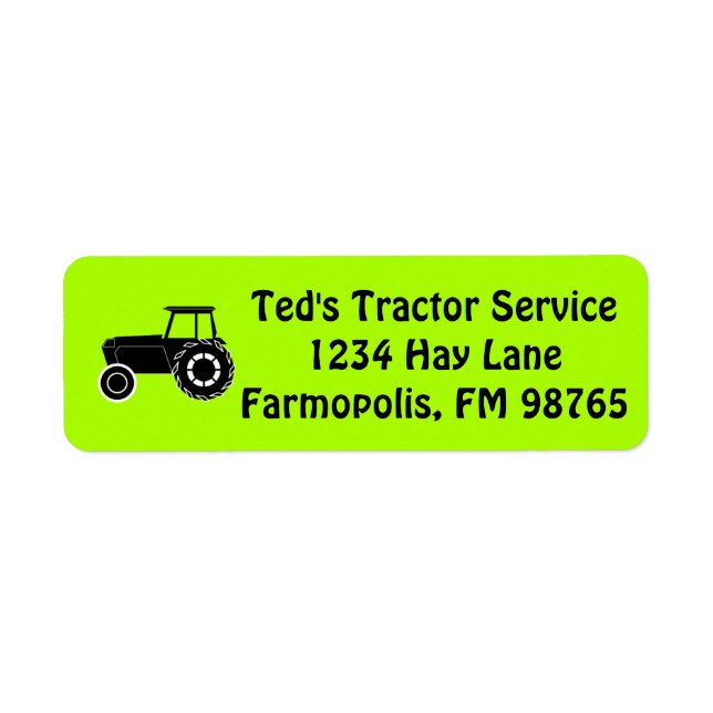 Personalised Business Mail Country Farm Tractor (Front)