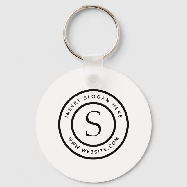 Personalised Business Monogram Key Ring (Front)