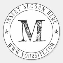 Personalised Business Monogram Round