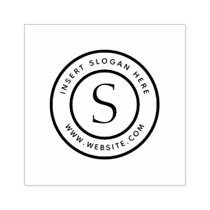 Personalised Business Monogram Rubber Stamp