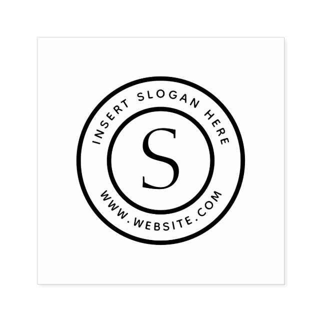 Personalised Business Monogram Rubber Stamp (Imprint)