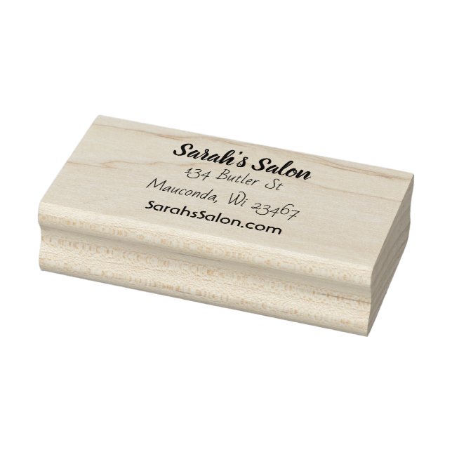 Personalised Business Name, Address and Email Rubber Stamp (Stamp)