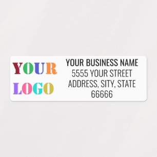 Personalised Business Name Address and Logo Labels