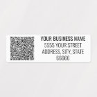 Personalised Business Name Address and QR Code