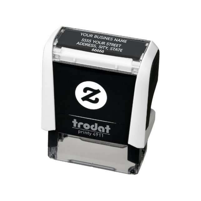 Personalised Business Name Address Colour Stamp (Product)
