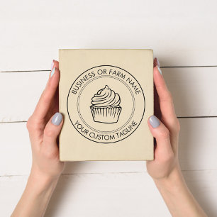 Personalised Business Name Logo Address Rubber Stamp