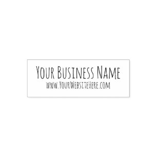 Personalised business name website stamp