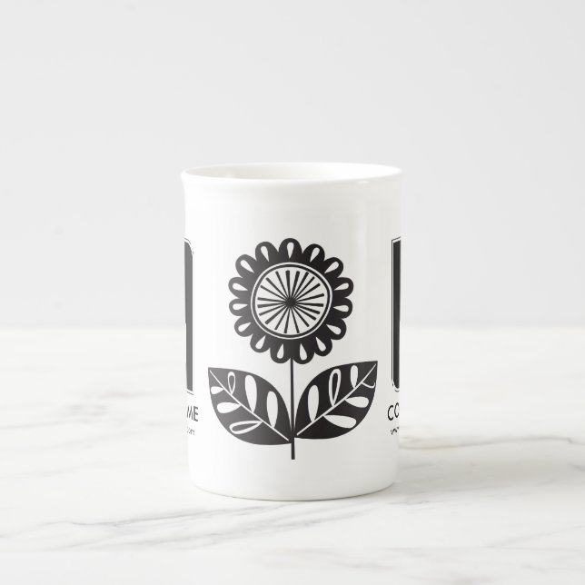 Personalised Business Promotional Logo Bone China Mug (Front)