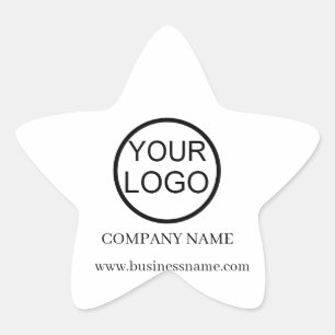Personalised Business Promotional Logo Star Sticker