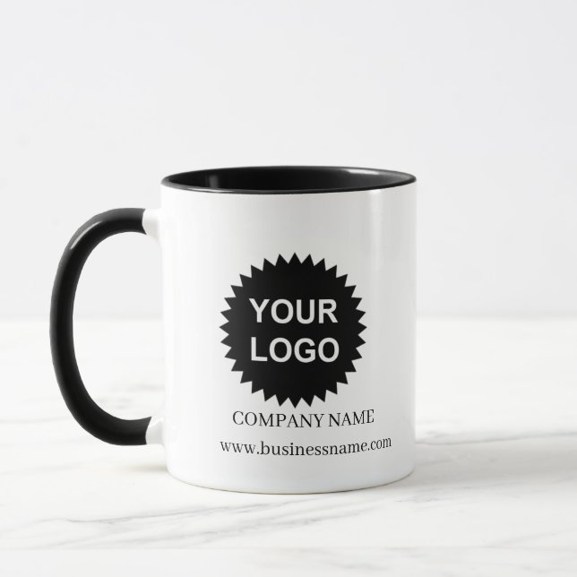 Personalised Business Promotional Logo Two-Tone Co Mug (Left)