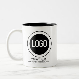 Personalised Business Promotional Logo Two-Tone Coffee Mug
