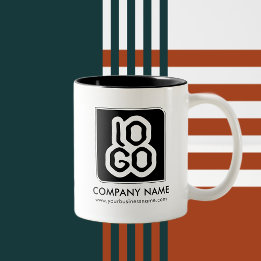 Personalised Business Promotional Logo Two-Tone Coffee Mug