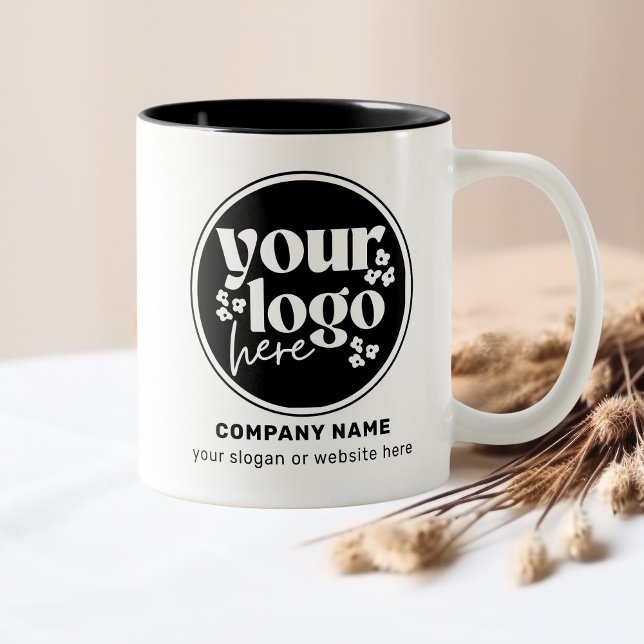 Personalised Business Promotional Logo Two-Tone Coffee Mug (Creator Uploaded)