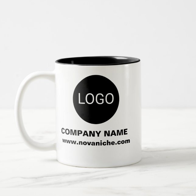 Personalised Business Promotional Logo Two-Tone Two-Tone Coffee Mug (Left)