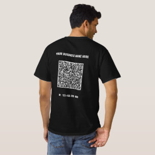 Personalised Business QR Code T-Shirt Template