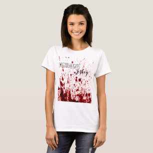 Personalised Business T-Shirt Blood Splatter Vampi