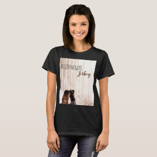 Personalised Business T-Shirt Boots Country Rustic