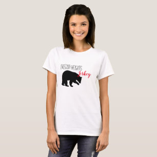 Personalised Business T-Shirt Red Buffalo Bear